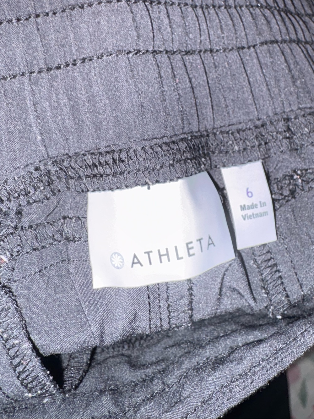 Athleta Black Performance Pants, with Logo Tag Casual workout pant.